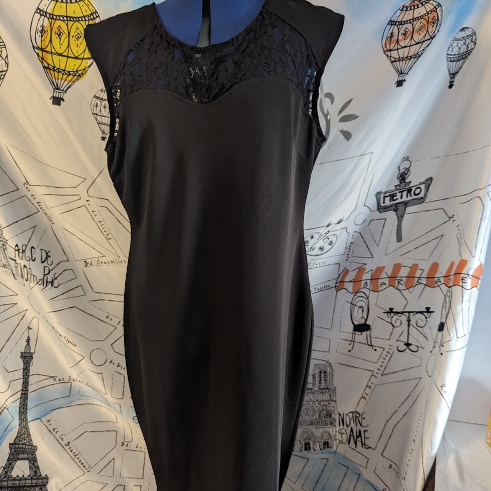 Woman's black dress, I'm in love with Derek Plus brand. Sz. 1X